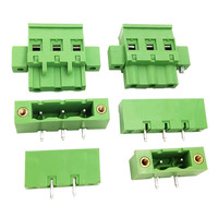 Terminal complet mâle et femelle à pas de 7,62 mm avec brides, type A/B vertical et connecteur PCB droit/à angle droit