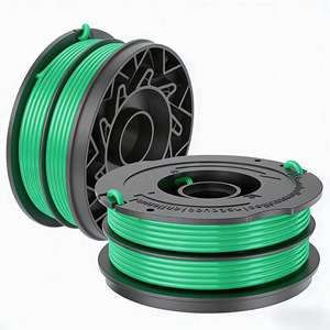 2PCS set DF-080 String <b>Trimmer</b> <b>line</b> Spool Replacement for Black and Decker GH1100 GH1000 GH2000 30ft 0.080" Dual Auto-Feed Spool - Product Image 1