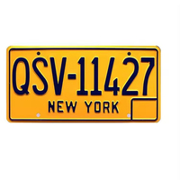 Plaque d'immatriculation en aluminium durable, norme américaine, vente en gros