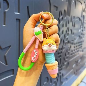 Hot Selling Cartoon Toy Keychain Neck Retractable Cute Animal Puppy Keychain <b>Bag</b> Pendant PVC Keychain Wholesale - Product Image 4