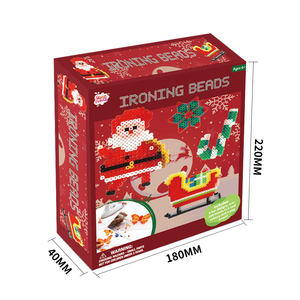Kit de perles à repasser <span class=keywords><strong>Hama</strong></span> en plastique pour cadeau de Noël OEM multicolore 5mm pour enfants - Product Image 2