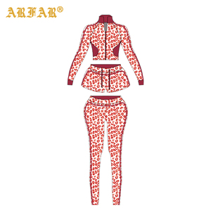 Completo Sportivo Donna Primavera 2026, Tuta Trendy con Stampa Leopardata, Giacca Aderente e Pantaloncini, Set Donna Personalizzabile con Logo - Product Image 4