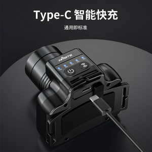 Lampe frontale rechargeable XINSITE avec zoom télescopique, LED haute luminosité et capteur pour la pêche, l'exploitation minière et le camping en extérieur - Product Image 4