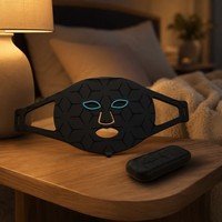 Masque facial portable EYCO en silicone personnalisé pour soins de la peau, thérapie photonique, thérapie par lumière rouge, infrarouge LED, pour usage domestique