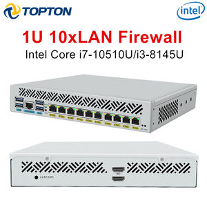 Appliance pare-feu Topton 10x1GbE LAN 1U 9,5 pouces pour montage en rack, mini PC Intel Core i7 10510U i3 8145U, système de routage, serveur domestique - Product Image 3