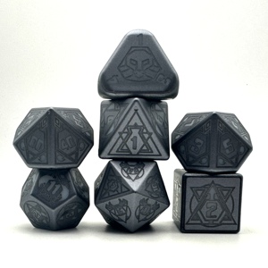 Ensemble de dés polyédriques personnalisés OEM ODM, dés électriques rechargeables par USB avec boîte de charge, dés DND lumineux, charge sans fil pour <span class=keywords><strong>RPG</strong></span> - Product Image 2