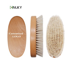 Spazzola per la pulizia del viso con setole di cavallo in legno di lusso spazzola per la pulizia del bagno - Product Image 2