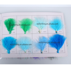 Commercio all'ingrosso turchia marabù piume mosca materiali di legatura Multi colore e dimensioni fabbrica materiale personalizzato - Product Image 4