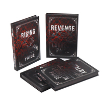Impression de romans personnalisés à couverture rigide, style Dark Romance, avec bords noirs pulvérisés, ensemble de livres reliés pour auteurs et éditeurs