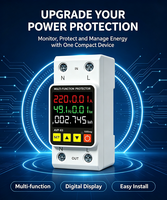 Protecteur de tension/courant/fréquence/puissance/énergie monophasé AC 220V 63A 1 KVA Régulateur de tension automatique pour usage domestique