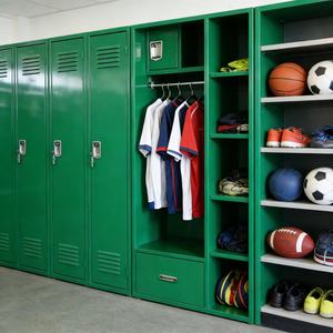 Armoires <span class=keywords><strong>de</strong></span> rangement ouvertes pour vestiaires <span class=keywords><strong>de</strong></span> sport, football, basketball, baseball, armoires en acier pour vêtements, armoires <span class=keywords><strong>de</strong></span> rangement multifonctionnelles - Product Image 3