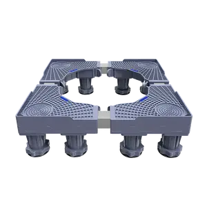 300KG di stile ammiraglia Stand lavatrice regolabile carico superiore supporto per lavatrice con ruote