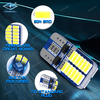 Ampoules LED OEM T10 W5W 194 168 3014 24SMD Canbus T10 12V 501 pour feux de plaque d'immatriculation de camions et voitures