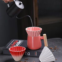Filtro de Café de Cerámica Glaseada, Reutilizable, Tipo Cono, Ecológico, Accesorio para Preparar Café para Uso Diario