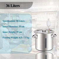 Cuve de Fermentation Conique en Acier Inoxydable pour Vin et Bière, avec Moteur et Composant Central de Pression pour Machines Industrielles