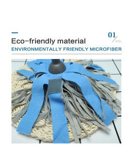 Cabezal de fregona de yate clásico de diseño clásico reemplazable con herramienta de limpieza de poste de aluminio de hilo blanco suave para uso marino - Product Image 4