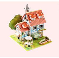 Offre Spéciale usine Direct 3D belle maison modèle Puzzle moulin à vent Construction hollandais jeu Puzzle jouet poussettes pour enfants