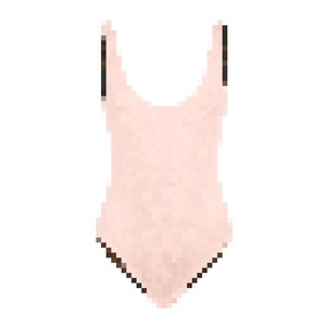 Maillot de bain une pièce bandeau personnalisé avec logo, classique, effet ventre plat, grande taille, pour femme, motif uni, design lettres, Spandex/Polyester - Product Image 1