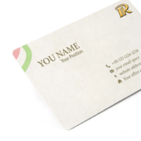 Cartes de visite professionnelles de luxe haut de gamme personnalisées en papier d'art blanc, cartes de vente en papier kraft, cartes de visite professionnelles mates, papeterie de bureau