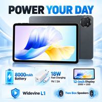 YPORANGECHENG OEM Logo Kustom Tablet Android 15 12 Inci 2000*1200 FHD Widevine L1 T616 32GB RAM 256GB 8000mAh