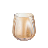 Ensemble de carafe à eau en verre borosilicate de haute qualité DIAMONDS, ambre, carafe de 1900 ml et 6 tasses de 370 ml, résistant à la chaleur, pour un usage quotidien
