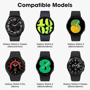 สายซิลิโคนแบบสปอร์ตไร้รอยต่อสำหรับ Samsung Galaxy Watch 6 7 4 FE Classic Watch Pro 4 Classic Two Tone ขนาด 40 มม. 44 มม. 47 มม. - Product Image 5