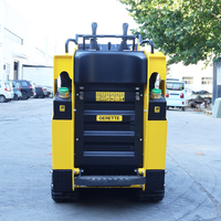 Derette S1050 Mini Track Loader Skid Steer Loader V1000 Pro Mesin Track Kompak untuk Pekerjaan Lanskap di Area Sempit