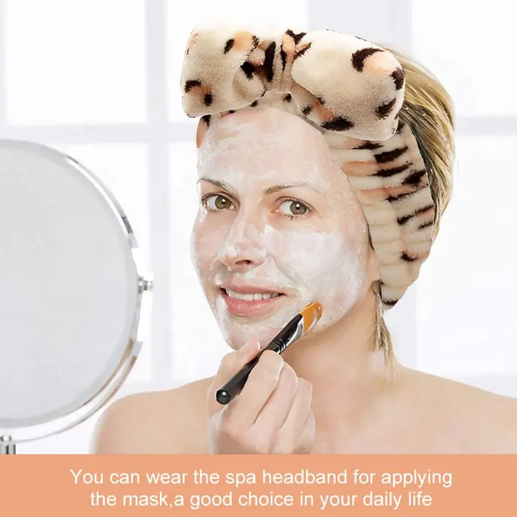 Haarschmuck Weich korallen vlies Turban Bowknot Headwrpas Benutzer definiertes Make-up Bogen Bad Stirnband für Frauen Kosmetik & Facial Spa