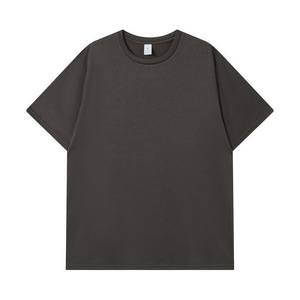 เสื้อยืดคอกลมปรับแต่งได้ โพลีเอสเตอร์ สีพื้น แขนสั้น ชุดลำลอง สีเทา สีเขียว สีน้ำเงินกรมท่า สีดำ สีแดงเบอร์กันดี YZ03-FX666 - Product Image 1
