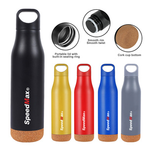 Fashion Design <strong>Matraz</strong> Termo Tumbler Double Wall Insulated Vacuum Bottle Stainless Steel Mug Flask Water Bottle Cork Base 500ml - Product Image 2