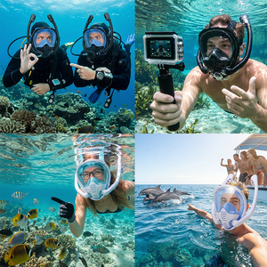 Máscara de Snorkel Completamente Seca con Vista Panorámica de 180°, Antivaho, Ajustable, de Alta Definición, para <span class=keywords><strong>Buceo</strong></span> y Snorkel, Ajuste Universal, Duradera - Product Image 3