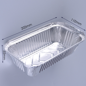 Récipient Plateau avec Couvercle 670ml Feuille d'Aluminium 205x162x55mm en Aluminium de Qualité Alimentaire <span class=keywords><strong>Mccain</strong></span> Work Conteneur Alimentaire en Aluminium ALLWIN - Product Image 5