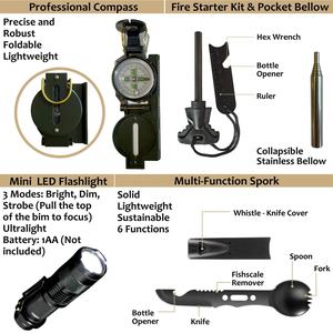 SOS戦術的なバグアウトバッグ屋外緊急応急処置キット安全 & サバイバルギアハイキング用医療キット - Product Image 4