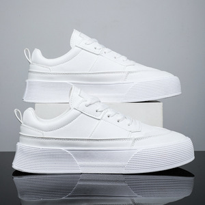 OEM Custom <b>Sneaker</b> Manufacturer Small Orders Men White Walking Style Shoes <b>Leather</b> Footwear - Product Image 4