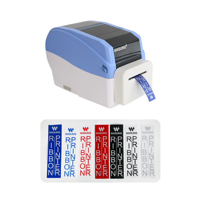 MASUNG MS-1740C Thermal Transfer Ribbon Printer Satin Ribbon Printing Machine for Gift Packaging, Florist, Wedding & Branding