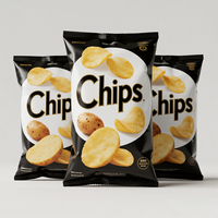 Sacs en plastique de papier d'aluminium de haute qualité laminé mélangé de fruits secs Snack Food Popcorn Chips de pommes de terre Sacs d'emballage Chips Sacs
