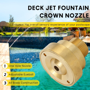 Buses de jet d'eau pour terrasse extérieure en pierre, à pulvérisation directe, en laiton, acier, cuivre, plastique, pour piscine, spa, ornement de sol, 30 mm - Product Image 2