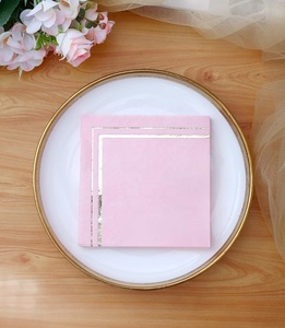 Party Pink Cocktail Einweg Custom mit Logo gedruckt Party Papier Servietten für die Hochzeit - Product Image 3