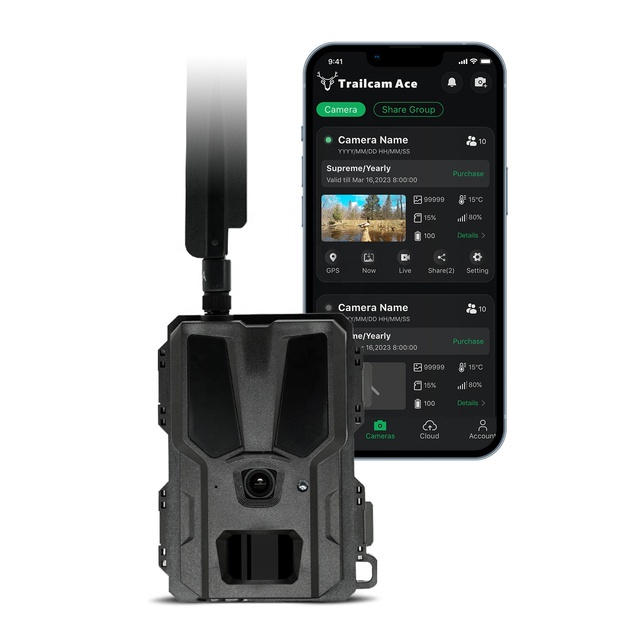 OEM ODM AI-powered hd Video 4g Wildlife Monitoring Camera App Cloud Hunting Trail Camera
