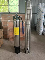 Pompa Submersible Sumur Dalam Kontrol Otomatis Penuh Motor Tiga Fasa Stainless Steel High Head 88m Pompa Borehole Pertanian