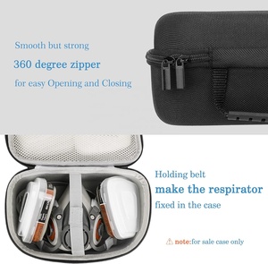 เคสใส่หน้ากากป้องกันแบบใช้ซ้ำได้กระเป๋าเก็บเปลือกแข็งแบบพกพาสำหรับเครื่องช่วยหายใจและหน้ากากกัน <span class=keywords><strong>N95</strong></span> (อุปกรณ์จัดระเบียบที่เป็นมิตรกับการเดินทาง) - Product Image 2