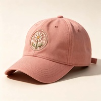 Casquette de baseball en coton doux OEM ODM avec logo brodé, visière incurvée, sangle réglable, 6 panneaux, mode décontractée, unisexe