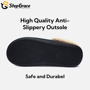 StepGrace bellek köpük kış ev terlik kapalı açık sıcak yumuşak kaymaz erkek ayakkabısı terlik - Product Image 5