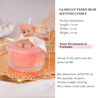 Hochwertige Heimdekoration, Duftkerzen in kleiner Bärenform, romantisches Valentinsgeschenk, handgemachte Duftkerzen