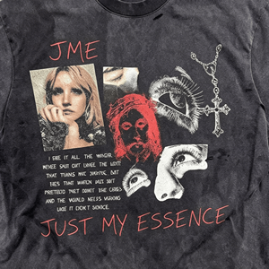 เสื้อยืดทรงบ็อกซี่ประดับเพชร rhinestone แบรนด์ hg Custom Streetwear สำหรับผู้ชาย เสื้อยืดโอเวอร์ไซส์ ผ้าฝ้าย 230gsm พิมพ์ลายกราฟิก DTG สไตล์วินเทจ ล้างสีแบบ acid wash - Product Image 3