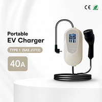 Stations de recharge portables pour véhicules électriques OEM 40A Type 1 SAE J1772 Niveau 2 EVSE Prix usine Prise NEMA 14-50 pour Tesla BMW Ford US
