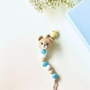 طقم كروشيه من 3 قطع عالي الجودة يتضمن مشبك لهاية دب كروشيه اميجورومي حزمة كروشيه للأطفال - Product Image 6