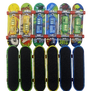 Finger Skateboard Promotion Gift Pro Miniature <b>Led</b> Lightup Fingerboard Tech Deck Skate Board Toy Plastic Mini Finger Skateboard - Product Image 4