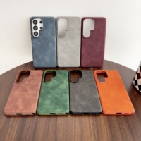 Coques de téléphone portable en cuir de luxe très vendues pour Samsung Galaxy S26 Ultra S25 Plus S24 S23 S22, coque arrière antichoc en PU