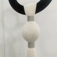 Boule de sphéricité contemporaine moderne Tentures murales en macramé à bulles Art Designs Décoration murale de luxe pour le salon